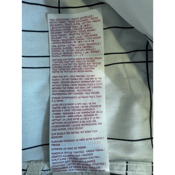 NWT Marni Checked Button Down With Blue Yoke - Picture 11 of 13